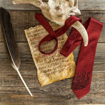 tie: runes  - red